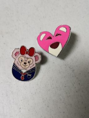 Disney Lotso Bear &  Shellie May - Easter Egg Disney Pin  Enamel Trading Pin